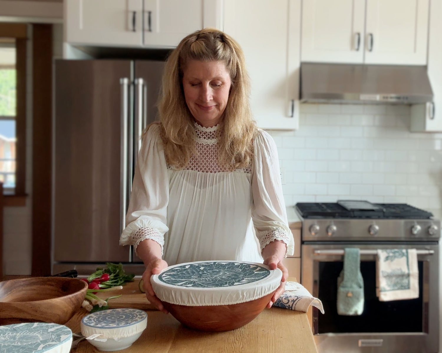 Julia Schaffer with Dish Covers